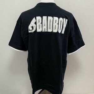 古着 BAD BOY バッドボーイ BS8319 襟・袖口レイヤード ロゴ刺繍 半袖Ｔシャツ 609 Tシャツ Tシャツ 2L ロゴ、文字