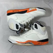 ナイキ DC1060-100/AIR JORDAN 5 RETRO/AJ V/SAIL/ORANGE BLAZE-METALLIC SILVER-BLACK/2021FW/US 10.5/28.5cm スニーカー 28.5cm_画像5