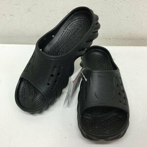  Crocs 208170-001 ECHO SLIDE eko - скользящий шлепанцы для душа спорт сандалии с биркой 609 сандалии 25.0cm чёрный / черный 