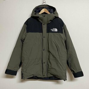 ザノースフェイス THE NORTH FACE GORE-TEX ナイロン 刺繍ロゴ 配色 マウンテンダウンジャケット ND91930 L カーキ / カーキ