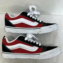 バンズ VN0009QC6RT KNU SKOOL RED TRUE WHITE 721356 ニュースクール ローカット スニーカー 26.5cm_画像5