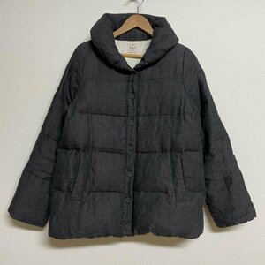 sa man sa Moss Moss Samansa Mos2linen shawl color down jacket NSE-1300990 jacket, outer garment jacket, outer garment M plain 