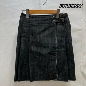 バーバリー BURBERRY LONDON バーバリー デニムスカート 巻きスカート 34 コットン IDG FX055-601-09 スカート スカート 34 無地