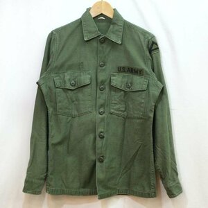 古着 U.S.ARMY ユーエスアーミー ミリタリー シャツ サイズ14?X33 シャツ、ブラウス シャツ、ブラウス - 緑 / グリーン