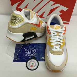 ナイキ FB4315 AIR MAX 90 SE エア マックス 90 箱付 スニーカー 26.5cm 白 / ホワイト X ベージュ / ベージュ X 黄 / イエロー