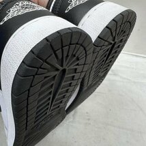 ナイキ GS Air Jordan 1 Low White Black 553560-132 スニーカー 23.5cm 白 / ホワイト X 黒 / ブラック_画像7