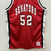 古着 Ripon Bides USA製 SENATORS 52 ネイロン メッシュ ゲームシャツ 615 タンクトップ XXL 赤 / レッド_画像3