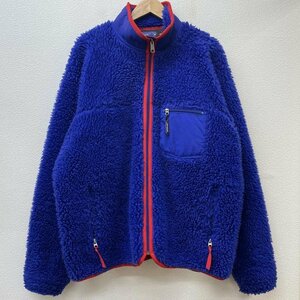 パタゴニア 2001年 USA製 23024 Classic Retro Cardigan クラシック レトロ カーディガン フリース ボア L 青 / ブルー X 赤 / レッド