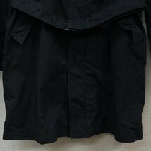 ヒューストン C-ST-4516 日本製 ベルト付 ミリタリー モッズ コート コート S 黒 / ブラック_画像3