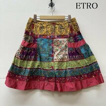 エトロ 総柄 フレア スカート Aライン スカート スカート 40 マルチカラー / マルチカラー_画像1