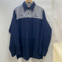 レッドキャップ REDKAP 90's 90年代 ワークシャツ ACURA 企業ロゴ ワッペン 襟芯 vintage ヴィンテージ古着 L L ロゴ、文字 X 刺繍_画像1