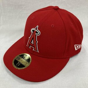ニューエラ 9FIFTY MLB オンフィールド ロサンゼルス・エンゼルス ゲーム 7 5/8 帽子 帽子 - 赤 / レッド ロゴ、文字