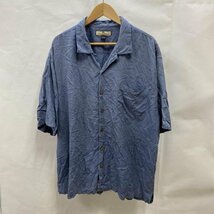 トミーバハマ TOMMY BAHAMA / アロハシャツ / 半袖オープンカラーシャツ / 総柄 / SILK / シルク / XL XL 水色 / ライトブルー 総柄_画像1