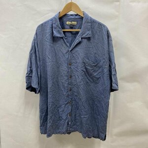 トミーバハマ TOMMY BAHAMA / アロハシャツ / 半袖オープンカラーシャツ / 総柄 / SILK / シルク / XL XL 水色 / ライトブルー 総柄