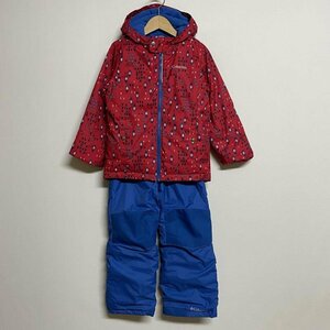  Colombia total pattern jacket Kids ski wear setup top and bottom set man and woman use setup XS red / red X blue / blue total pattern 