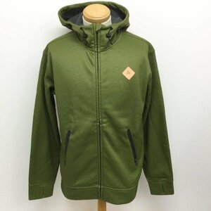 バートン MB BONDED HOODIE フルジップ パーカー スノーボードウェア パーカー パーカー S 緑 / グリーン 無地 X ロゴ、文字