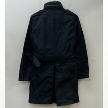 ヒューストン C-ST-4516 日本製 ベルト付 ミリタリー モッズ コート コート S 黒 / ブラック_画像4