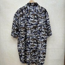 古着 ビッグサイズ 3XL X3 迷彩 カモフラ コットンシャツ シャツ、ブラウス シャツ、ブラウス - カーキ / カーキ X 灰 / グレー_画像2