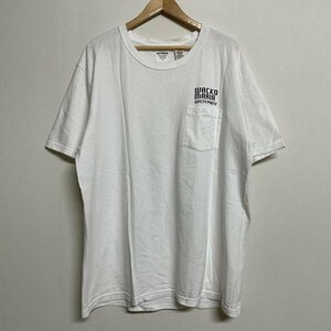 ワコマリア コットン ロゴプリント 半袖 ポケットTシャツ Tシャツ Tシャツ XL オフホワイト / オフホワイト ロゴ、文字 X プリント