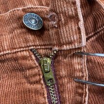 リーバイス Levi's 519-1584 Corduroy Pants コーデュロイ カラーパンツ 70's 1977年製 刻印10 42TALON W33 L33 パンツ パンツ_画像8