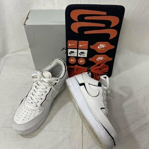 ナイキ CZ5093-100 AIR FORCE 1/1 WHITE/WHITE-BLACK-COSMIC CLAY US10/28cm スニーカー US：10 ロゴ、文字