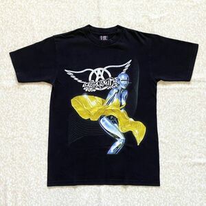 【1スタ！】激レア 00s Aero Smith Just Push Play Tシャツ 空山基 travis scott 着 トラヴィス スコット 古着 音楽 ビンテージ supreme