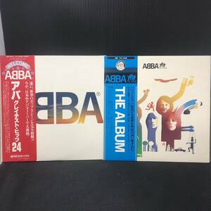 ABBA アバ レコード グレイテスト ヒッツ24 GREATEST HITS /THE ALBUM 帯付　動作未確認