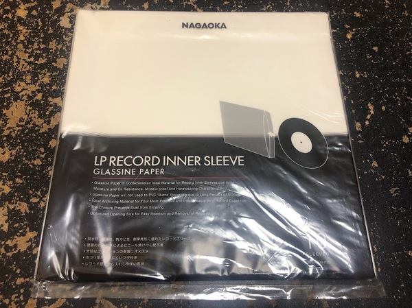 【新品】グラシン紙 LPレコードインナースリーブ ナガオカGRS-LP10×10個セット