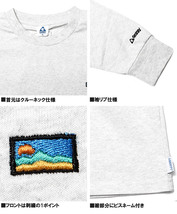 【新品】 5L ホワイト GERRY(ジェリー) 長袖 Tシャツ メンズ 大きいサイズ ヘビーウェイト 胸刺繍 バック プリント クルーネック カットソ_画像7