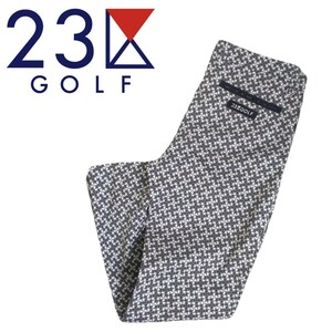 未使用級 近年新作 最高級 豪華デザイン 23区 GOLF ストレッチ 刺繍 ゴルフパンツ スラックス W86 オンワード樫山 ゴルフウェア 240268