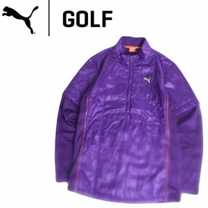 未使用級 最高級 PUMA GOLF USP 蓄熱保温 中綿入り 2way ストレッチ ジャケット ブルゾン メンズL プーマ ゴルフウェア コブラ 2402117