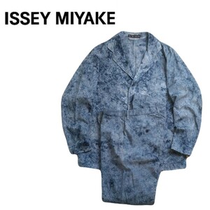 新品同様 17SS 入手困難 ISSEI MIYAKE MEN タイダイ染め？ ストレッチ スーツ テーラード 上下セット セットアップ メンズ3 イッセイミヤケ