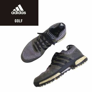 美品 極上の履き心地 最高級 adidas GOLF BOOST スニーカー ゴルフシューズ ゴルフスパイク メンズ25.5cm アディダス ゴルフウェア 2402143