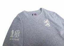 美品 限定品 豪華デザイン admiral golf ビッグロゴ 蓄熱保温 スウェット トレーナー セーター メンズM アドミラル ゴルフウェア 240223_画像2