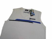 特大LL 新品タグ付 松山英樹着用 SRIXON 軽量 蓄熱保温 カシミヤ混 ニット ベスト ジレ セーター メンズ スリクソン ゴルフウェア 2302173_画像2