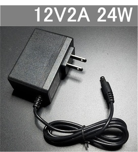 汎用 ACアダプター 12V2A プラグサイズ5.5×2.1～2.5mm (12V0.5A 12V01.0A 12V1.5A 12V1.8A機器も接続可) AC/DCアダプター,