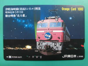 JR東 オレカ 使用済 津軽海峡線 寝台特急 北斗星 EF81 【送料無料】