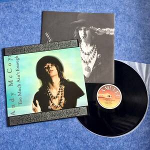 Andy McCoy - Too Much Ain’t Enough / オリジナルFIN盤LP / アンディ・マッコイ / ハノイ・ロックス Hanoi Rocks Michael Monroe 