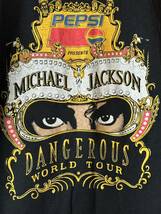 【超激レア】【未使用】 80s 90s Michael Jackson PEPSI Worldtour マイケルジャクソン ペプシ ワールドツアー Tシャツ 黒 _画像5