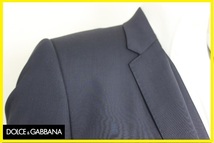 【送料無料】新品ドルチェ＆ガッバーナ （DOLCE&GABBANA） MARTINIライン・2つボタンストレッチセットアップジャケット（紺：ネイビー）48_画像6