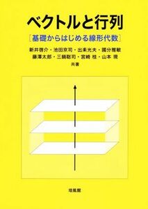 ベクトルと行列 基礎からはじめる線形代数／新井啓介(著者),池田京司(著者),藤澤太郎(著者),山本現(著者),宮崎桂(著者)