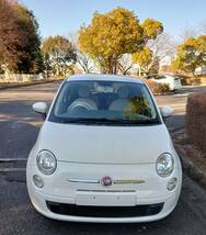 平成23年12月 FIAT 500 ツインエア ポップ 走行距離83600km 取り扱い説明書 点検記録簿 スペアキー 内外機関良好 ダッシュ割れ無 修復歴無_画像1