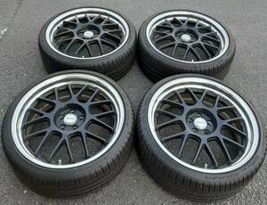 ■ワーク WORK MEISTER M1R 19×8J 5H PCD100 MBL FALKEN 215/35ZR19 '21年製9分山 プリウス/BRZ/86/カローラ/カローラスポーツ/レクサスCT