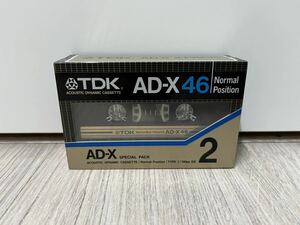 [ super rare * unused *2 pcs set ]TDK AD-X 46 normal position NORMAL POSITION cassette tape made in Japan 