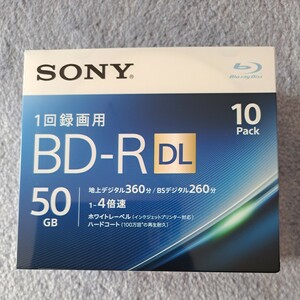 送料無料 SONY BD-RDL1回録画用50GB　10枚入