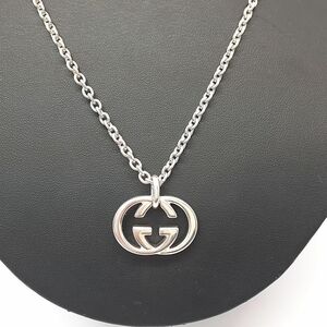 グッチ ネックレス シルバー925 GUCCI SILVER925 インターロッキングG 新品仕上げ済 ◆3105/高林店 T