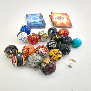 【現状品 】爆丸 バクガン BAKUGAN まとめ 18個 カード付 ジャンク セガトイズ◆3102/掛川店