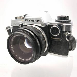 オリンパス　OM10　フィルム一眼レフカメラ　35mm対応　ZUIKO　1:1.8　50mm　シャッターOK　ケース　OLYMPUS　中古　◆3111/藤枝インター店