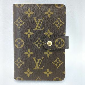 ルイヴィトン　二つ折り財布　ポルトパピエジップ　モノグラム　M61207　手帳サイズ　LOUIS VUITTON　中古　◆3111/藤枝インター店