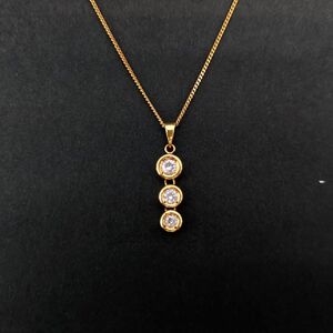 ダイヤモンド ネックレス 0.3ct 3.2g K18 40cm 新品仕上げ　18金 750 レディース 女性用　フォーマル　ジュエリー◆3107/SBS通り店